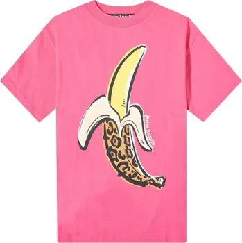 Футболка Palm Angels Banana Classic Tee 'Fuchsia/Yellow', розовый