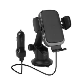 Автомобильный держатель EnergEA WiMount Sense 2.0 Wireless Board/Glass с беспроводной зарядкой, черный