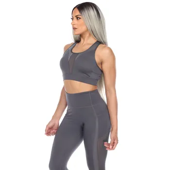 Женский спортивный бюстгальтер со спиной-борцовкой WM Fashion, черный