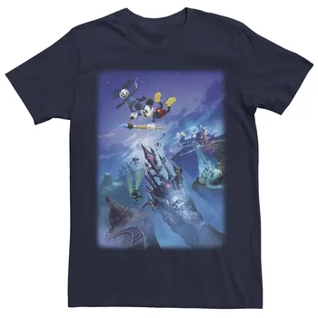 Мужская футболка с плакатом Disney Epic Mickey Gameplay Licensed Character