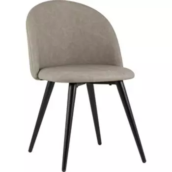 Стул Stool Group Лион светло-серая экокожа/черные ножки DC-69030E HDL-9