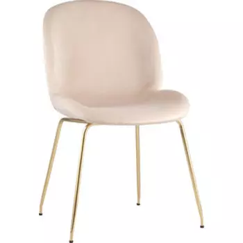 Стул Stool Group Турин бархат бежевый/золотые ножки 8329 velvet beige