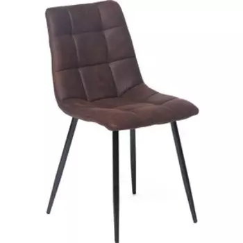 Стул TetChair CHILLY (mod. 7094) металл/ткань наппа темно-коричневый/черный