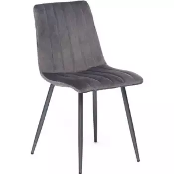 Стул TetChair DUBLIN (mod. 7066) металл,ткань серый вельвет/антрацит