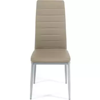 Стул TetChair Easy Chair (mod. 24) металл/экокожа пепельно-коричневый/серый