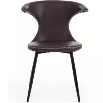 Стул TetChair Flair (mod. 9020) экокожа/металл коричневый 1/черный