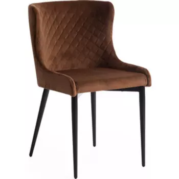 Стул TetChair Mantra (mod. 713) ткань/металл 49х61х82 коричневый barkhat 11/черный