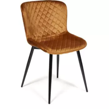 Стул TetChair Quincy (mod. 8272) металл/ткань коричневый (G-062-61)/ черный