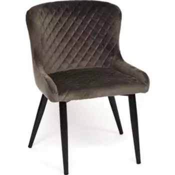 Стул TetChair SANSA (mod.DC-2140 ) металл/вельвет серый вельвет