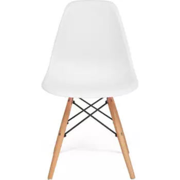 Стул TetChair Secret De Maison Cindy (Eames) (mod. 001) дерево береза/металл/сиденье пластик white (белый)
