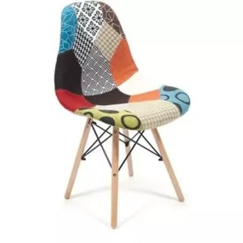 Стул TetChair Secret De Maison Cindy Soft(Eames) (mod. 023) дерево береза/металл/мягкое сиденье/ткань мультицвет