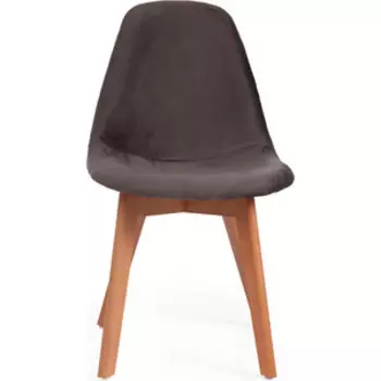 Стул TetChair Secret De Maison Cindy Soft (mod. C1021F1) вельвет/дерево серый (HLR 24) натуральный