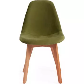 Стул TetChair Secret De Maison Cindy Soft (mod. C1021F1) вельвет/дерево зеленый (HLR 54) натуральный