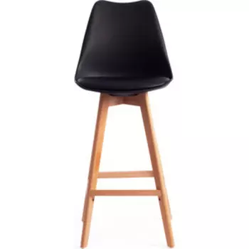 Стул TetChair Secret De Maison Tulip bar (mod. C1014H) пластик/дерево черный 3010/натуральный