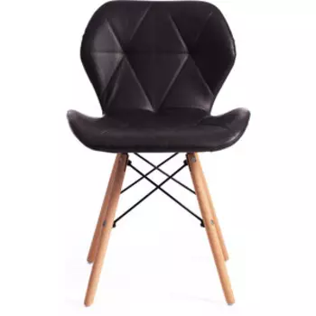 Стул TetChair Stuttgart (mod. 74) экокожа/дерево береза/металл серый 22