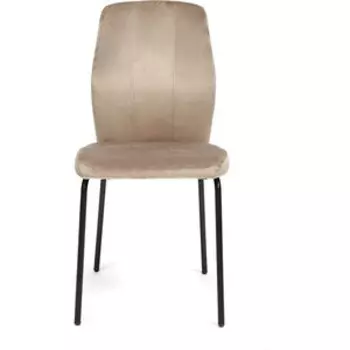 Стул TetChair TEMPLIER (mod. 4971-1) металл/вельвет серо-бежевый