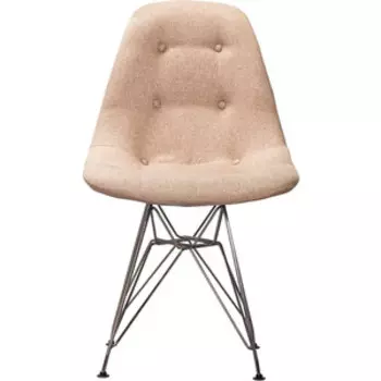 Стул R-home Eames Сканди браун /CR (Б8 хром)