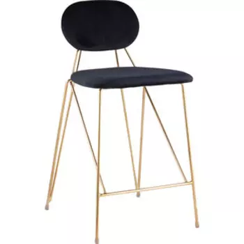 Стул полубарный Stool Group Элис вельвет темно-синий FDC8001 midnight blue FUT-78