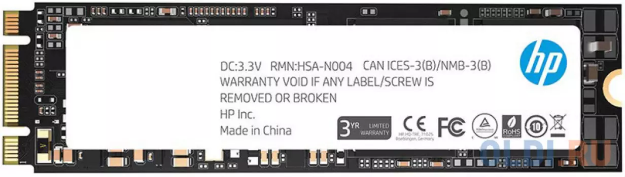 Твердотельный накопитель SSD M.2 128 Gb HP S700 Pro Read 564Mb/s Write 436Mb/s 3D NAND TLC 2LU74AA
