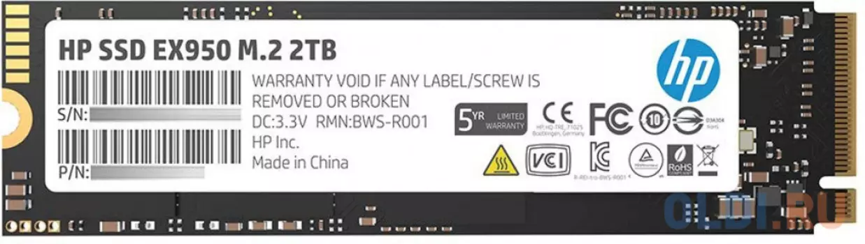 SSD накопитель HP EX950 2 Tb PCI-E 3.0 x4