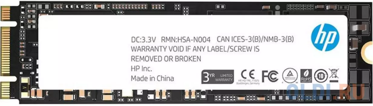 Твердотельный накопитель SSD M.2 250 Gb HP S700 Read 560Mb/s Write 512Mb/s 3D NAND TLC 2LU79AA