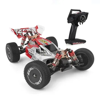 Радиоуправляемая машина Wltoys XKS 144001, 60 км/ч, высокая скорость, 1/14, 2,4 ГГц, радиоуправляемый багги, 4 колеса, гоночный внедорожник, дрифт-автомобиль RTR красный