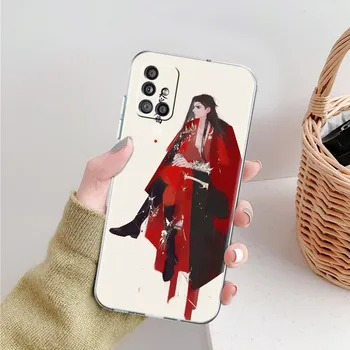 Мягкий чехол для телефона Samsung Galaxy A51 A21s A71 A12 A31 A52 A41 A32 A02s A11 A72 A42, прозрачная задняя крышка, китайский Tian Guan Ci Fu Samsung A50