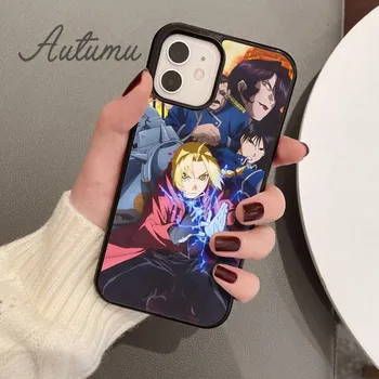 Чехол для телефона «Стальной алхимик Эдвард Элрик» для iPhone 11 12 13 14 Pro Max mini XR XS SE 2020 6S 7 8 Plus Samsung S21 S22 iPhone 6plus