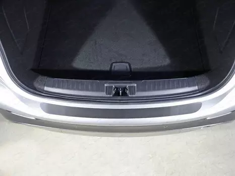 Накладка на задний бампер (лист шлифованный) Компания ТСС INFQX3016-02 Infiniti QX30 2016-