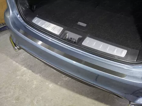 Накладка на задний бампер (лист шлифованный) Компания ТСС INFQX6016-10 Infiniti QX60 2016-