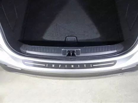 Накладка на задний бампер (лист шлифованный надпись Infiniti) Компания ТСС INFQX3016-06 Infiniti QX30 2016-