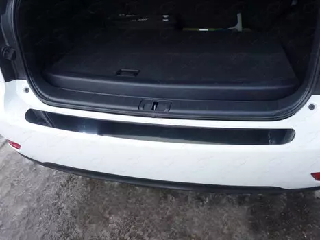 Накладка на задний бампер (лист зеркальный) Компания ТСС LEXRX27014-01 Lexus RX270 2012 - 2015