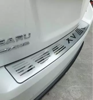 Накладка на задний бампер (металл) для Subaru XV (2011 - 2017)