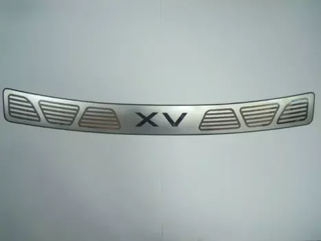 Накладка на задний бампер (нержавеющая сталь, с логотипом) JMT 24324 Subaru XV 2012 - 2016