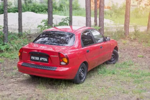 Накладка на задний бампер Русская Артель Chevrolet Lanos 2005-2009