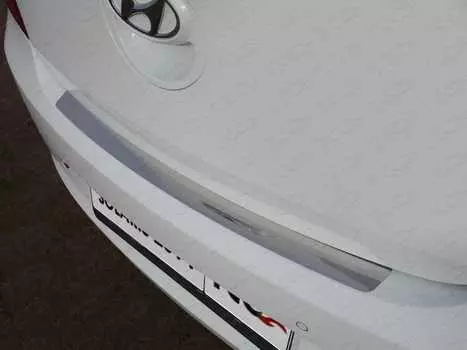 Накладка на задний бампер (только хетчбэк) TCC HYUNSOL14-06 Hyundai Solaris (1G) рест. 2014-, (2G) 2017-, рест. 2020-