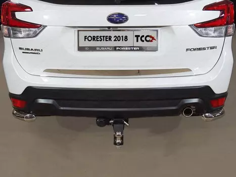 Накладка на заднюю дверь (лист зеркальный) Компания ТСС SUBFOR18-05 Subaru Forester (SK) 2018-
