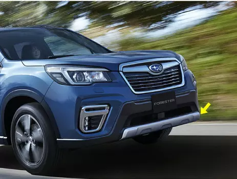 Накладка на передний бампер для Subaru Forester 2018 - 2019