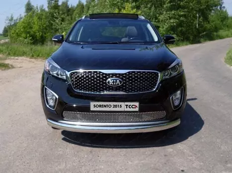 Накладка на решетку радиатора из нержавейки ТСС KIASOR15-06 для Sorento Prime (2015 - по н.в. )