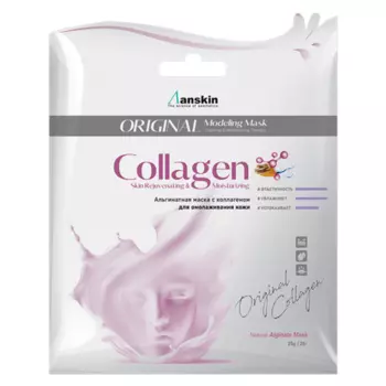 Альгинатная маска с коллагеном и гиалуроновой кислотой Anskin Modeling Mask Collagen 25 г