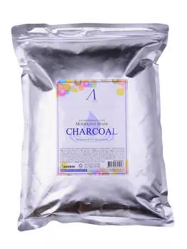 Альгинатная маска с древесным углём Anskin Charcoal Modeling Mask Мягкая упаковка: 1000 гр