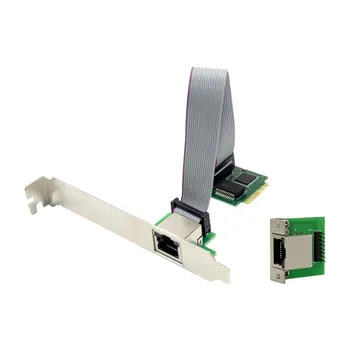 Gigabit MINI M2 AKey lan Карта с чипсетом Intel I210 A + E Key порт M.2 сетевая карта 1000m Адаптер чип 210