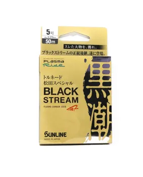Sunline Fluorocarbon Leader Black Stream Plasma 50 м #5 20 фунтов 0,37 мм (0785) чистый