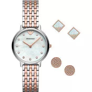 fashion наручные женские часы Emporio armani AR80019. Коллекция Dress Watch Gift Set