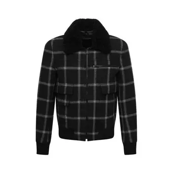 Шерстяной бомбер Saint Laurent