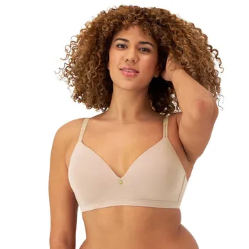 Maidenform Everyday Luxe Беспроводной трансформируемый бюстгальтер-футболка с бретелями DM2402, цвет Evening Blush