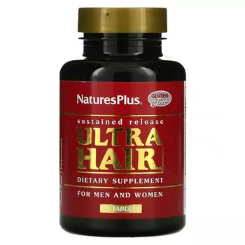 NaturesPlus, Ultra Hair, для мужчин и женщин, 60 таблеток