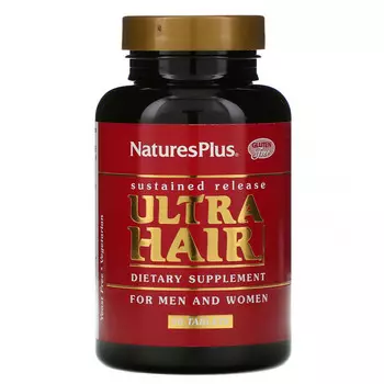 NaturesPlus, Ultra Hair, для мужчин и женщин, 90 таблеток