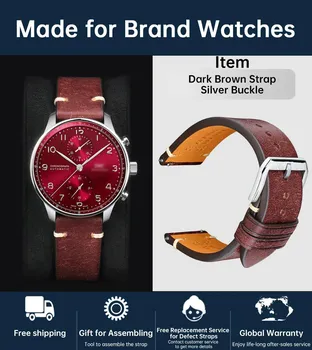 Ремешок для часов Кожаный ремешок для Samsung Galaxy Watch 3 41 мм 45 мм Active2 Gear S3 Ремешок-браслет для Huawei Watch 3/GT 2 Pro Ремешок для часов 24mm