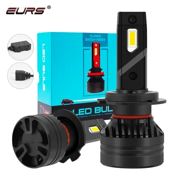 EURS F3 Led 90W H7 H11 Led H4 H1 H8 H9 H13 9007 H16 880 9005 Hb3 9006 Hb4 9012 Автомобильные фары Турболампы Светодиодные противотуманные фары 12 В 24 В